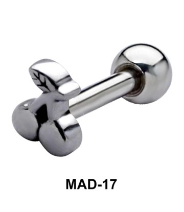 Cherry Shaped S316L Tongue Piercing MAD-17